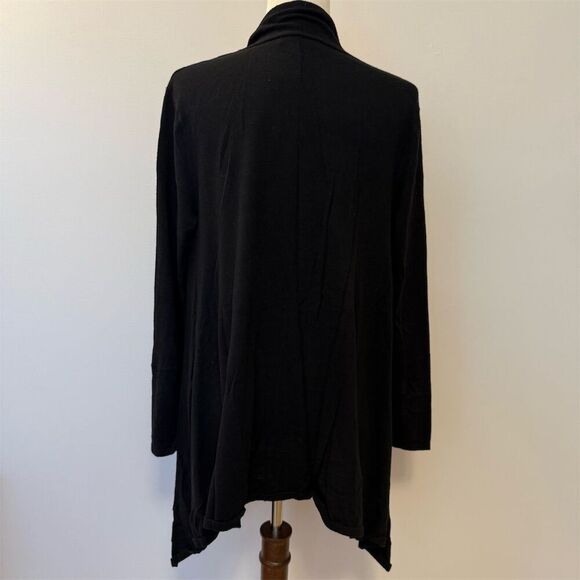 Polo Ralph Lauren Women's XL Black Open Front Cardigan Sweater - Picture 2 of 5